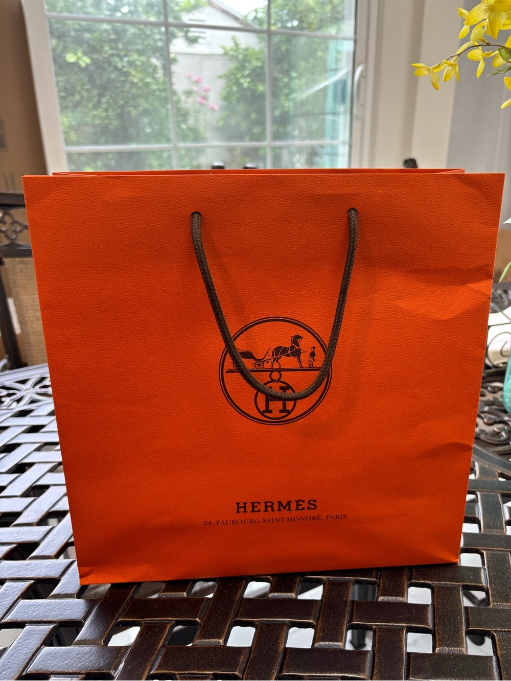 Hermes Gift bag with signature logo